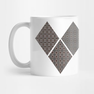 Fragmented Heart of Mosaics Mug